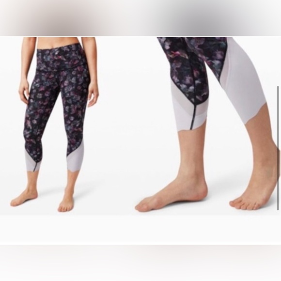 Lululemon Wunder Under Scalloped Hem High Rise Crop 23” *Luxtreme - Size 4 - Picture 4 of 7